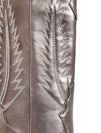 Bota De Tacón Para Mujer. Montevita Tejan