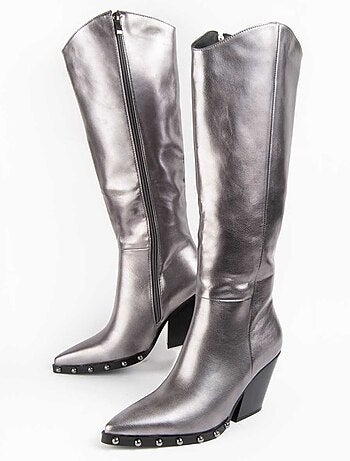 Bota De Tacón Para Mujer. Montevita Tejan