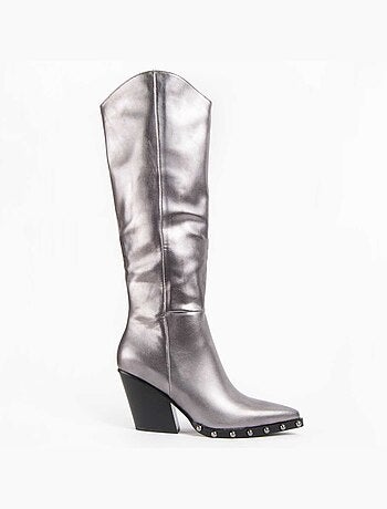 Bota De Tacón Para Mujer. Montevita Tejan