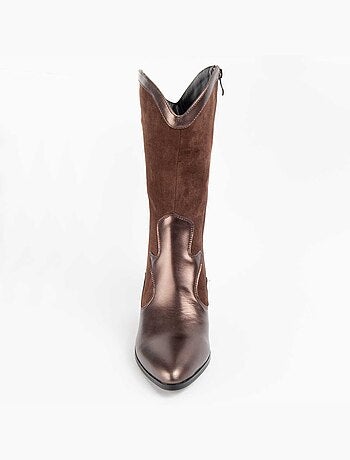 Bota De Tacón Para Mujer. Montevita Tejan
