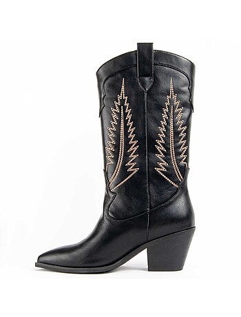 Bota De Tacón Para Mujer. Montevita Tejan