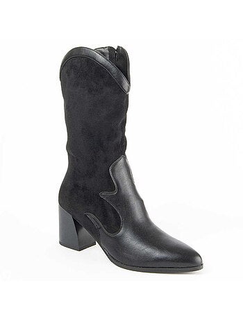 Bota De Tacón Para Mujer. Montevita Tejan
