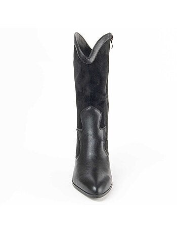 Bota De Tacón Para Mujer. Montevita Tejan