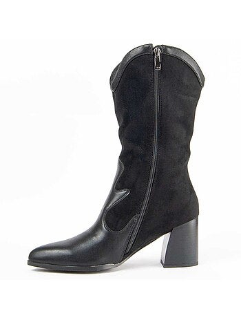 Bota De Tacón Para Mujer. Montevita Tejan
