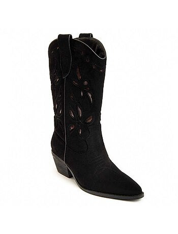 Bota De Tacón Para Mujer. Montevita Tejan