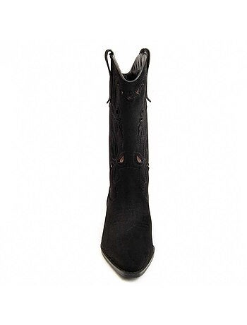 Bota De Tacón Para Mujer. Montevita Tejan