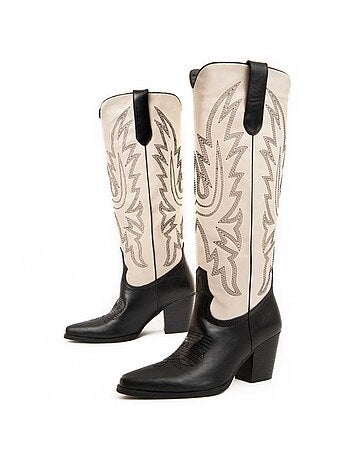 Bota De Tacón Para Mujer. Montevita Vaquera