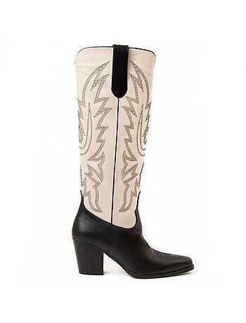 Bota De Tacón Para Mujer. Montevita Vaquera