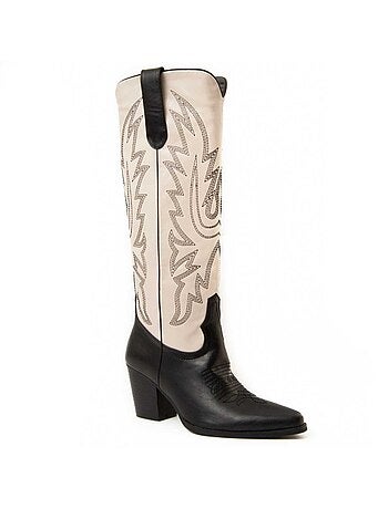 Bota De Tacón Para Mujer. Montevita Vaquera