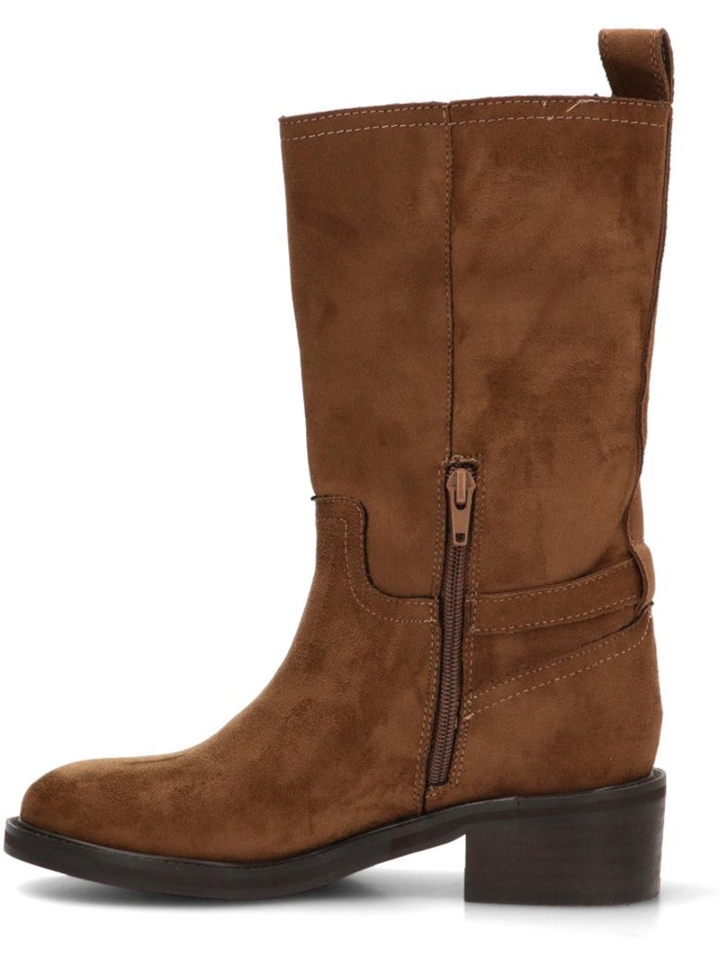 Bota diario mujer suela plana - corina Camel - Kiabi