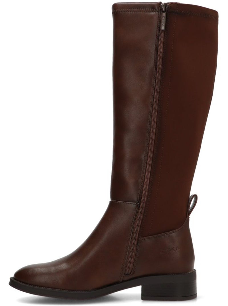 Bota diario mujer suela plana - etika Marrón capuchino - Kiabi
