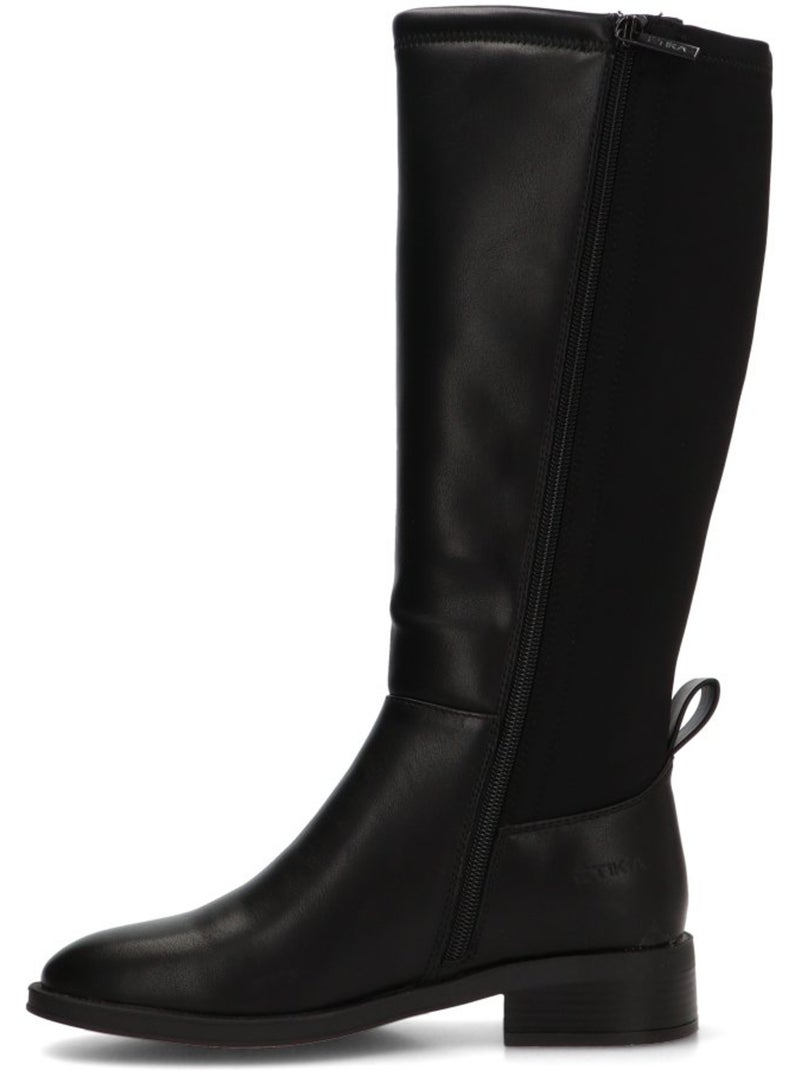 Bota diario mujer suela plana - etika Negro - Kiabi
