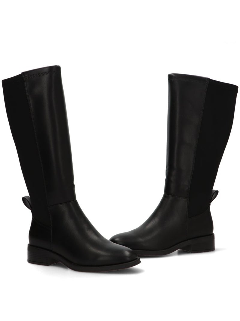 Bota diario mujer suela plana - etika Negro - Kiabi