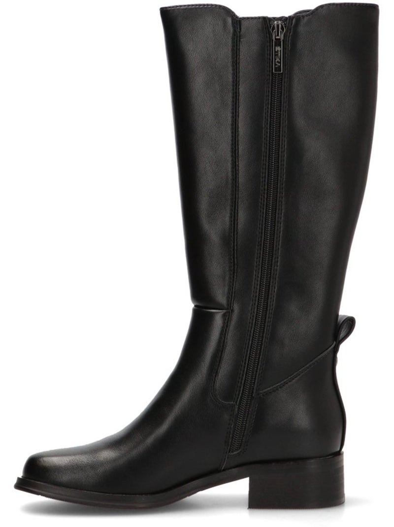 Bota Diario Mujer Suela Plana - Etika Negro - Kiabi