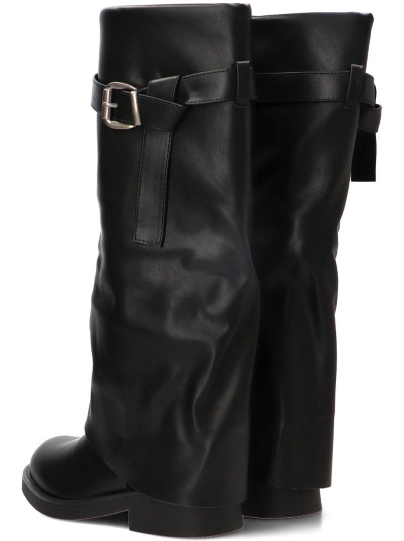 Bota diario mujer suela plana - luna collection Negro - Kiabi