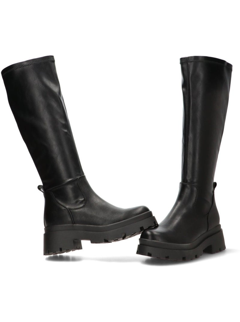 Bota diario mujer suela plana - mustang Negro - Kiabi