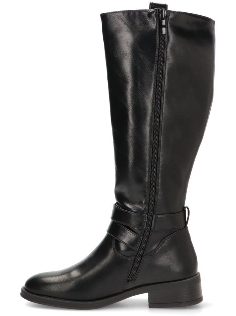 Bota Diario Mujer Suela Plana - Stay Negro - Kiabi