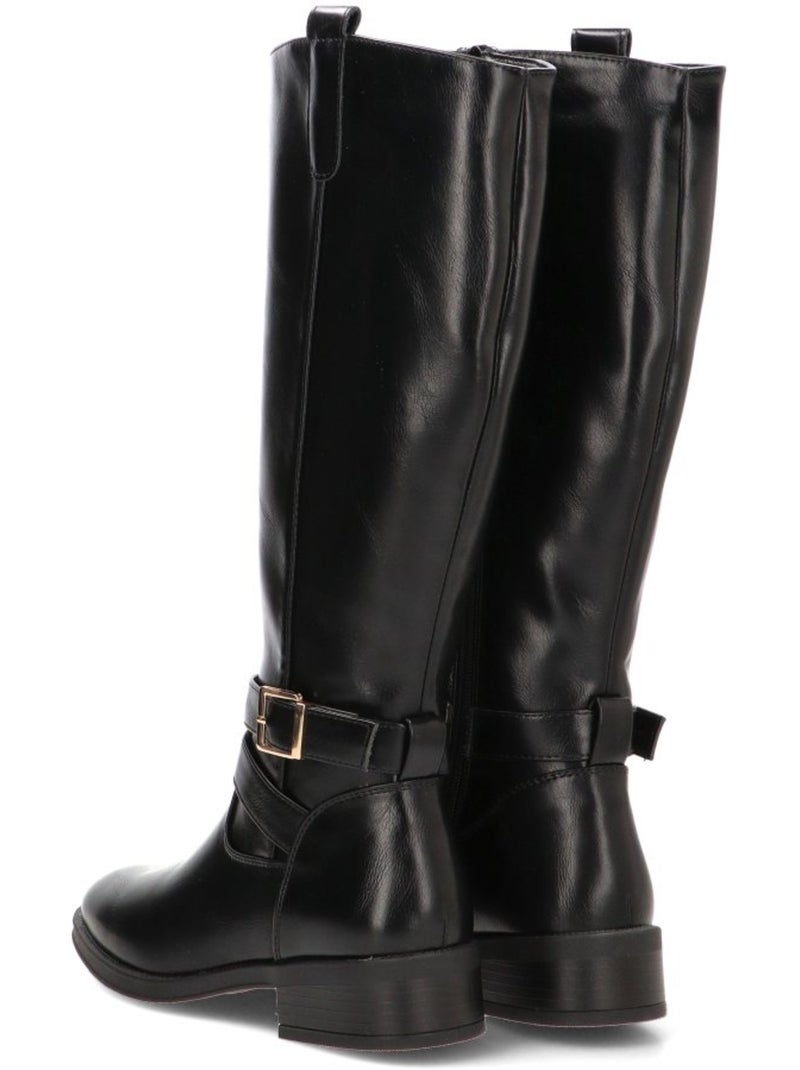 Bota Diario Mujer Suela Plana - Stay Negro - Kiabi