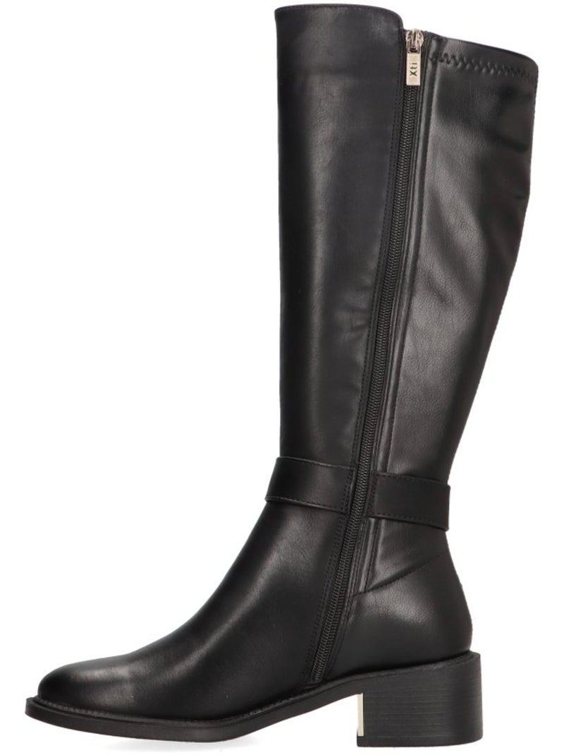 Bota Diario Mujer Suela Plana - Xti Negro - Kiabi