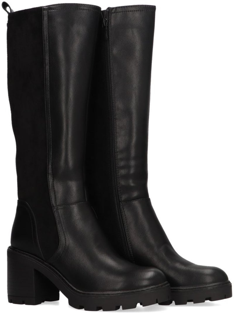Bota Diario Mujer Tacón Alto - Etika Negro - Kiabi