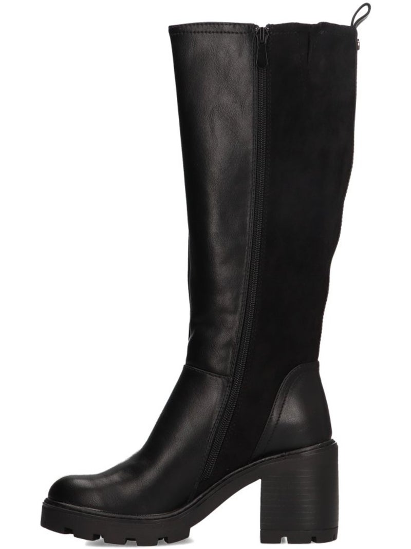 Bota Diario Mujer Tacón Alto - Etika Negro - Kiabi