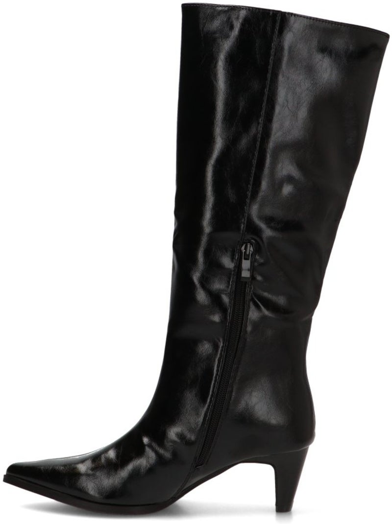 Bota diario mujer tacón medio - ideal shoes Negro - Kiabi