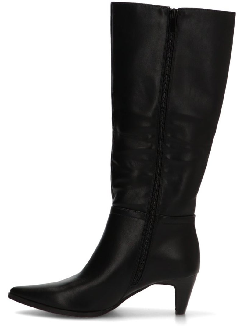 Bota Diario Mujer Tacón Medio - Ideal Shoes Negro - Kiabi