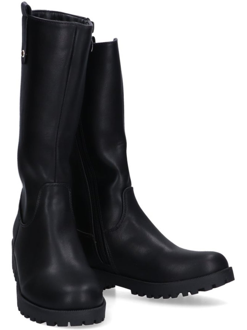 Bota diario niña suela plana - luna collection Negro - Kiabi