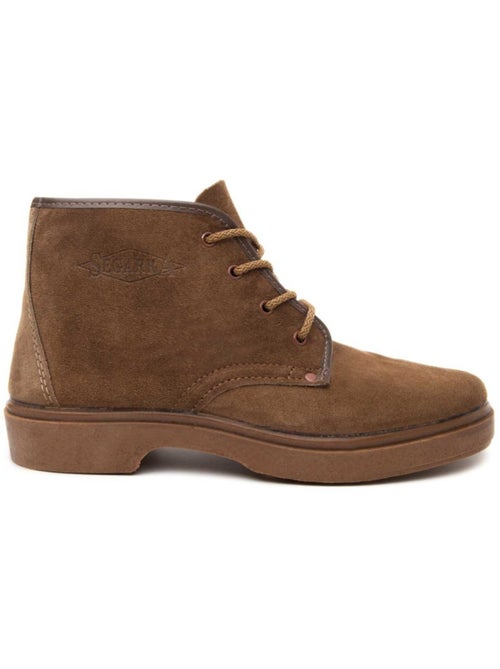 Bota Montaña Cuero Purapiel - Kiabi