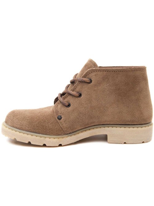 Bota Montaña Cuero Purapiel - Kiabi