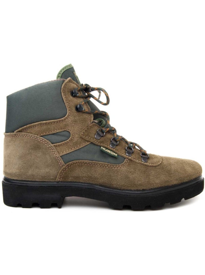 Bota Montaña Cuero Purapiel Verde - Kiabi