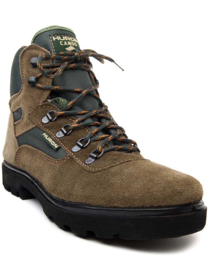 Bota Montaña Cuero Purapiel Verde - Kiabi