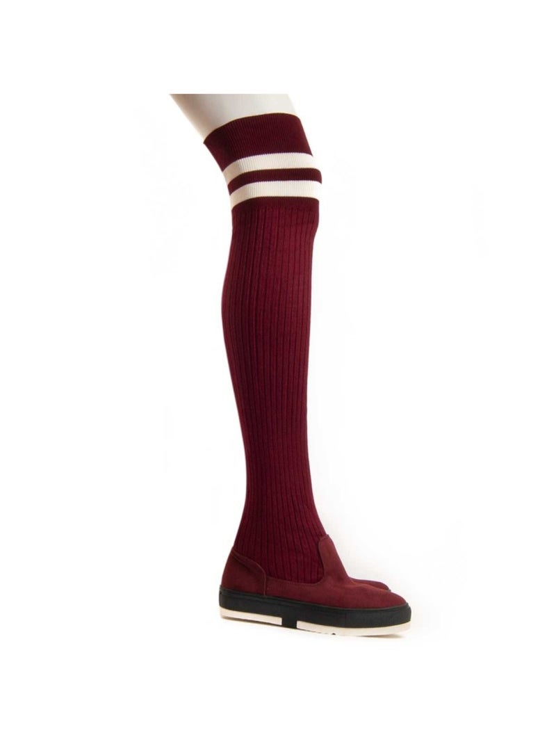 Bota Plataforma Sintetico Montevita Rojo - Kiabi