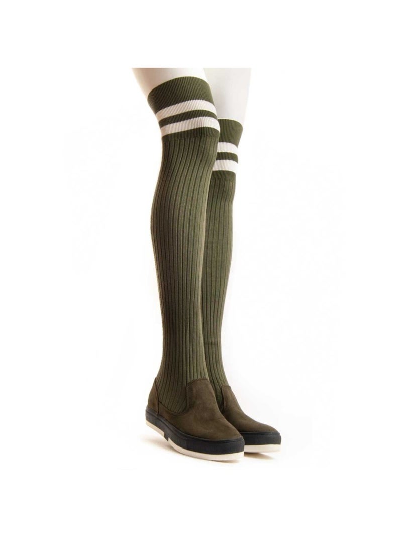 Bota Plataforma Sintetico Montevita Verde - Kiabi