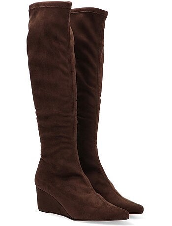Bota weekend mujer cuña media - mustang