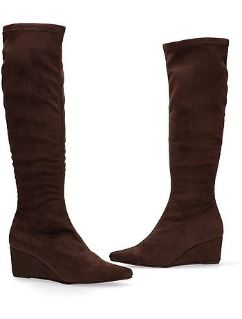 Bota weekend mujer cuña media - mustang