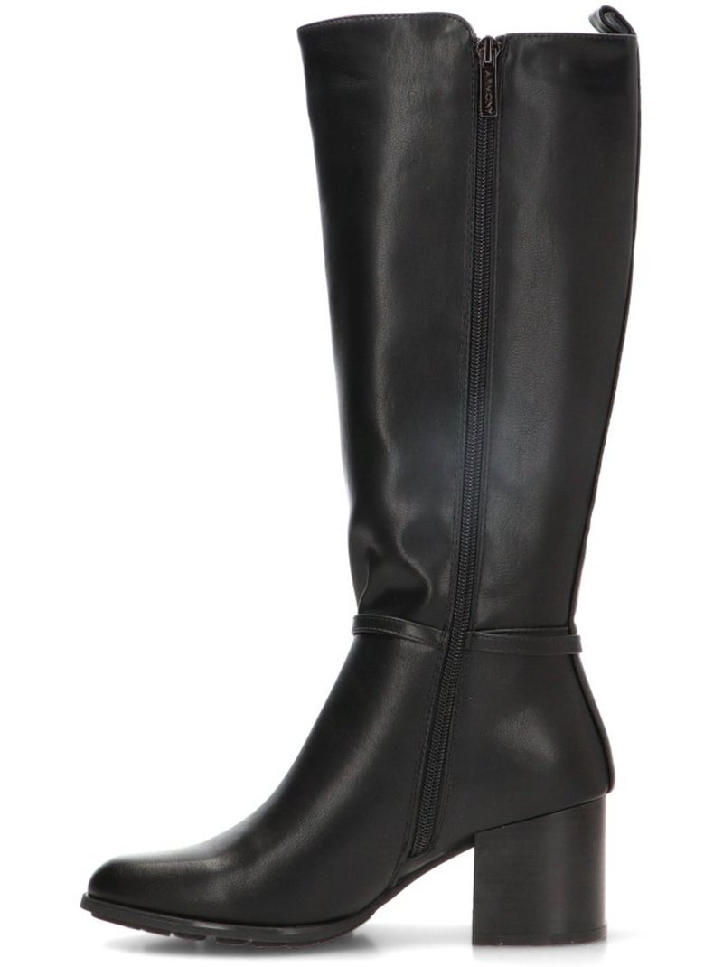 Bota weekend mujer tacón medio - armony Negro - Kiabi
