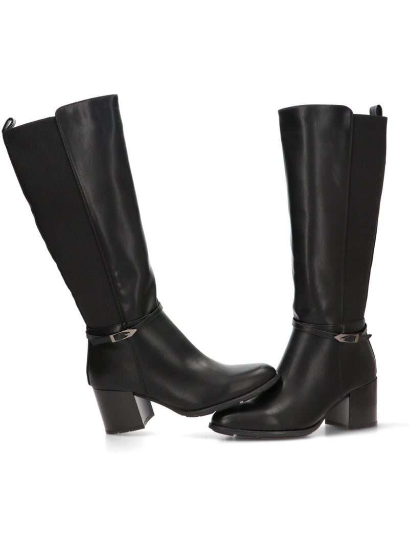 Bota weekend mujer tacón medio - armony Negro - Kiabi