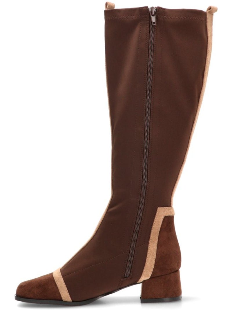 Bota Weekend Mujer Tacón Medio - Buonarotti Marrón - Kiabi