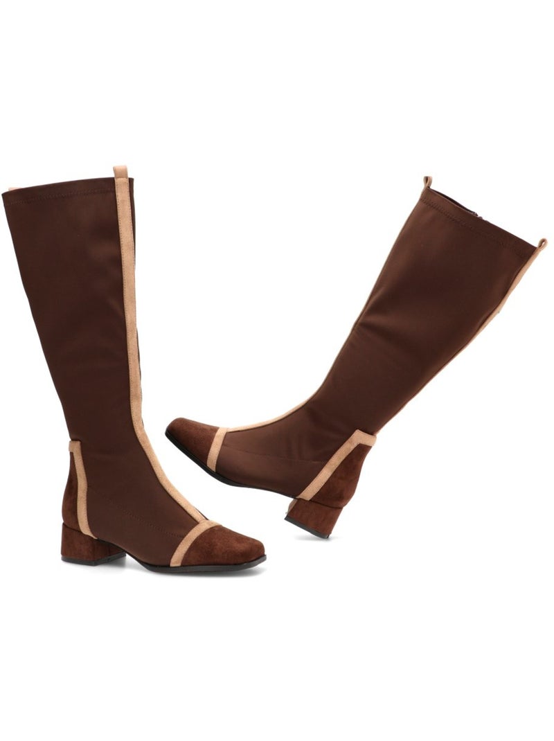 Bota Weekend Mujer Tacón Medio - Buonarotti Marrón - Kiabi