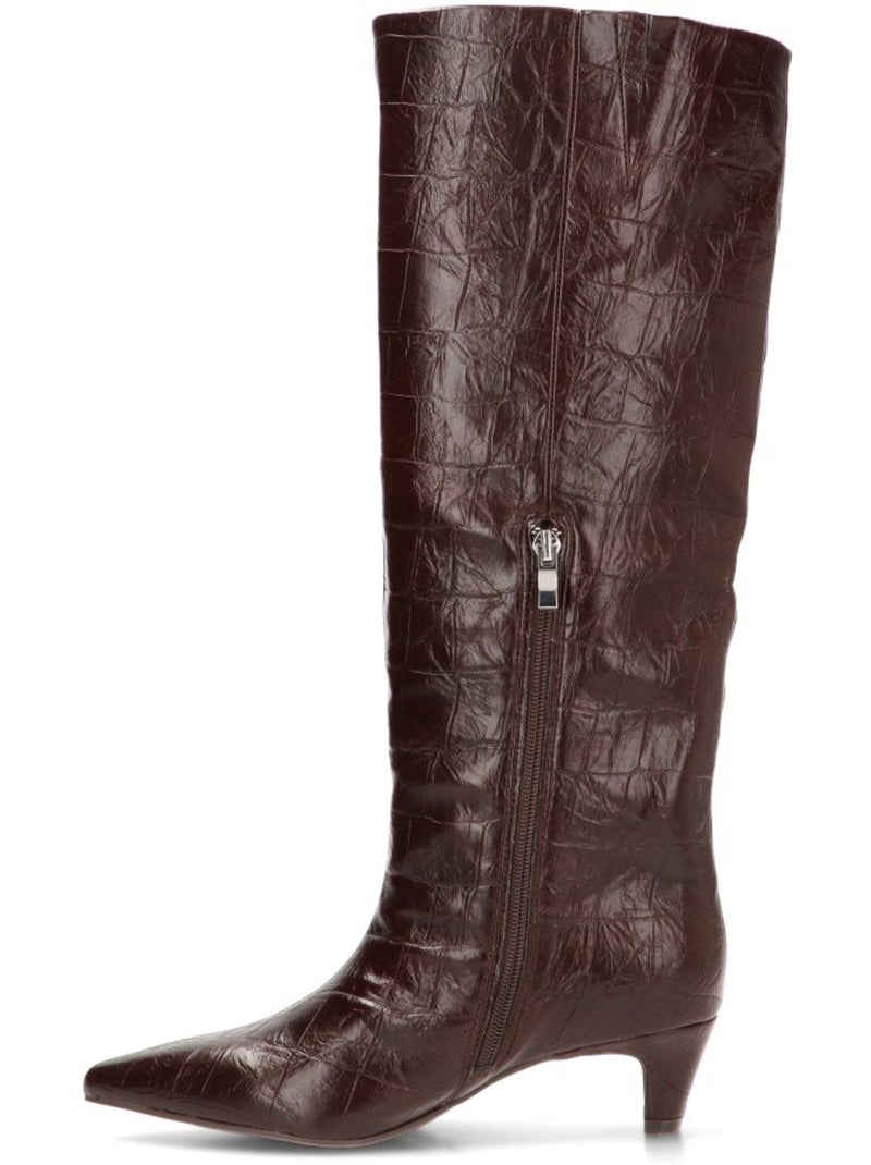 Bota weekend mujer tacón medio - dangela Marrón - Kiabi