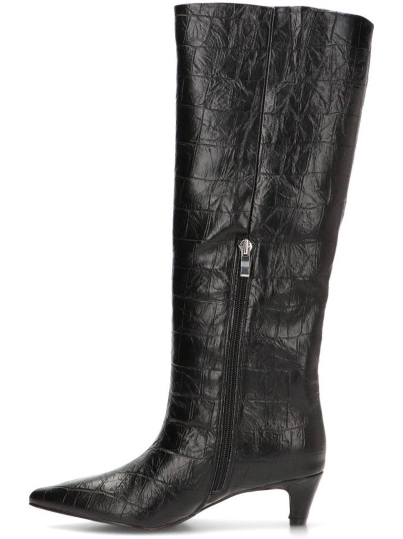 Bota weekend mujer tacón medio - dangela Negro - Kiabi