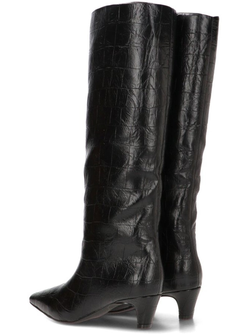 Bota weekend mujer tacón medio - dangela Negro - Kiabi
