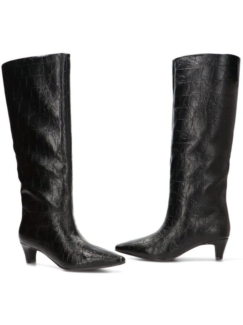 Bota weekend mujer tacón medio - dangela Negro - Kiabi