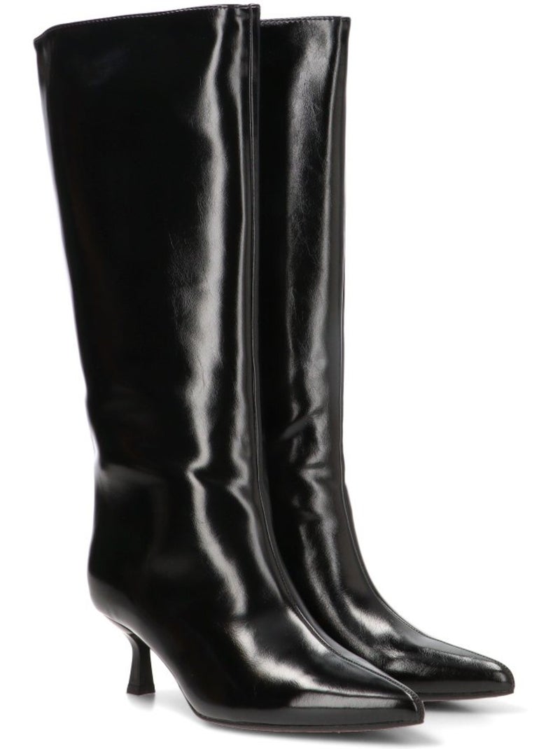 Bota weekend mujer tacón medio - etika Negro - Kiabi