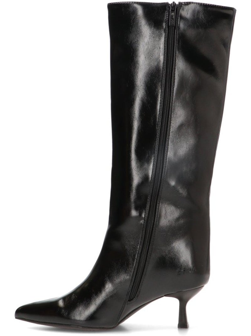 Bota weekend mujer tacón medio - etika Negro - Kiabi