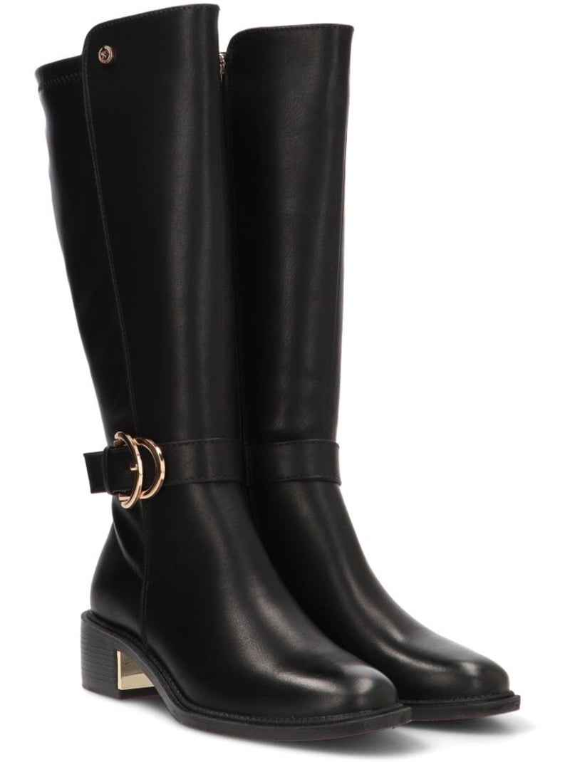 Bota Weekend Mujer Tacón Medio - Modelo 143100 Negro - Kiabi