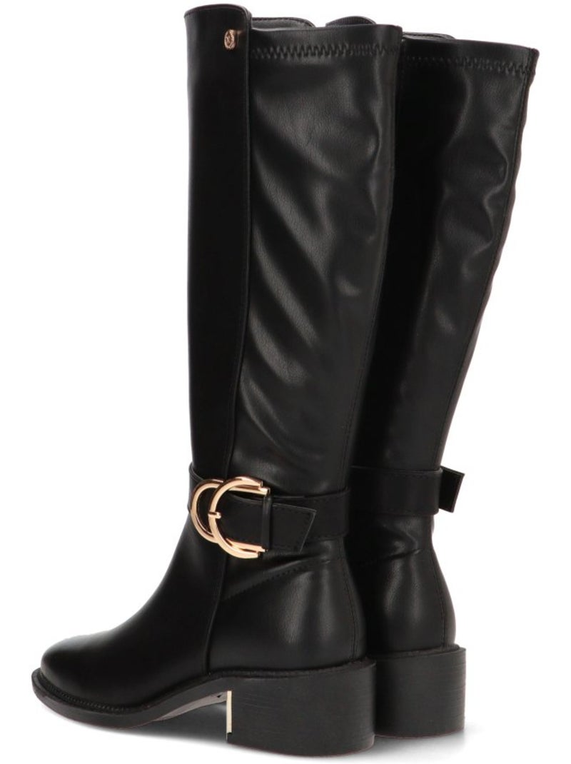 Bota Weekend Mujer Tacón Medio - Modelo 143100 Negro - Kiabi