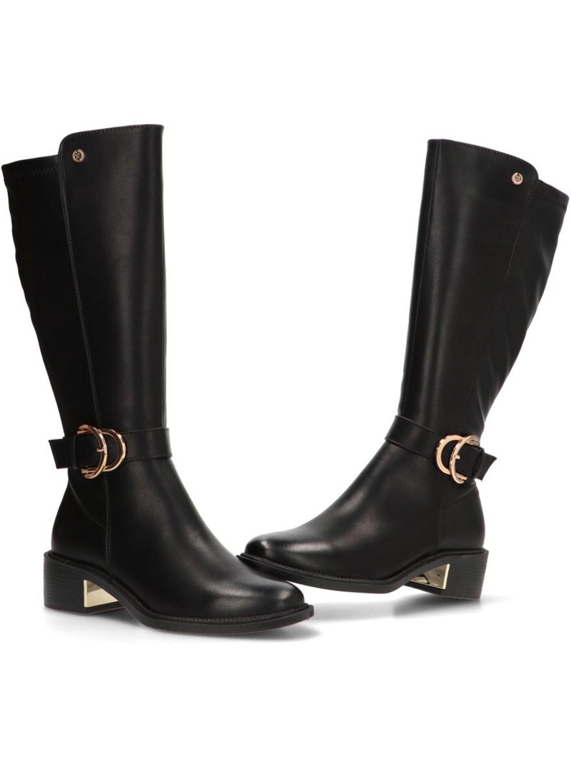 Bota Weekend Mujer Tacón Medio - Modelo 143100 Negro - Kiabi