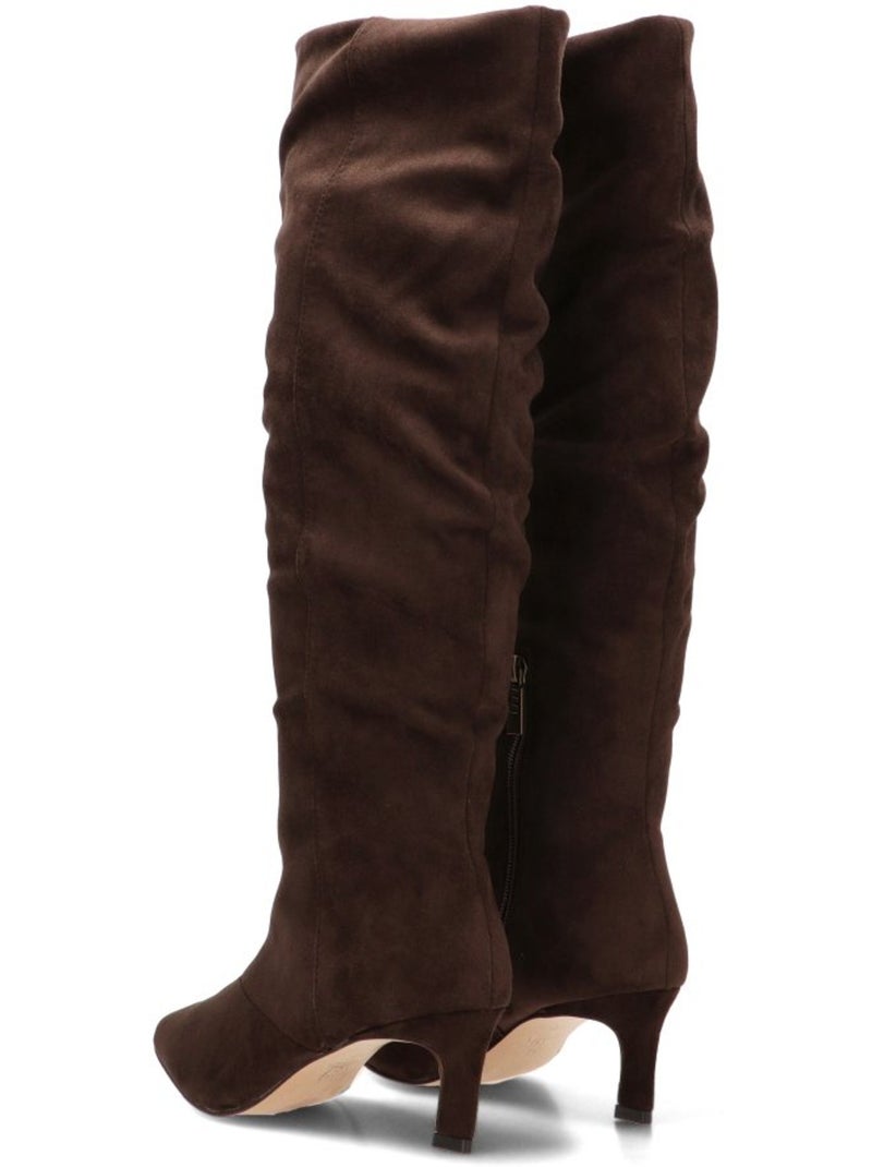 Bota weekend mujer tacón medio - mustang Marrón capuchino - Kiabi